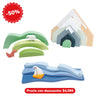 6 sets paisajes apilables