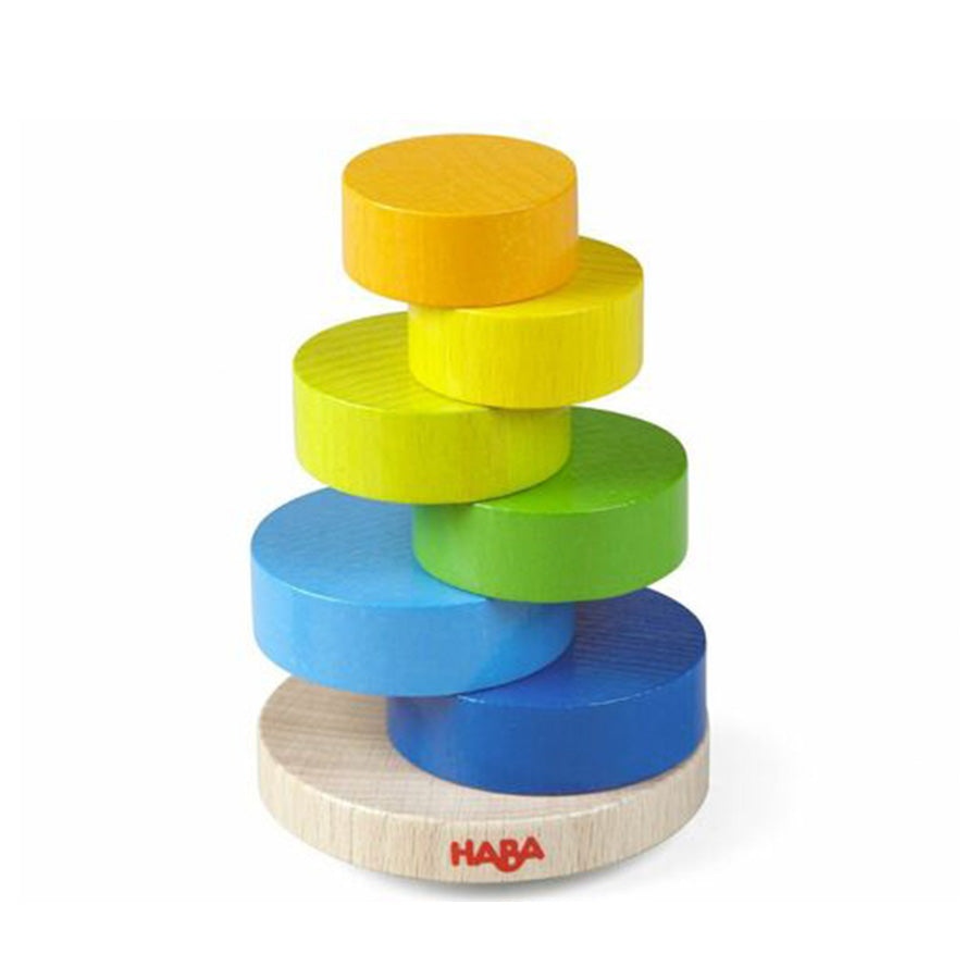 wobbly tower stacking game torre bloques haba